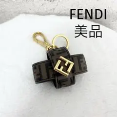 FENDI AirPods Proケース　ズッカ柄　キーホルダー　レザー