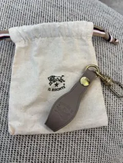 イルビゾンテ IL BISONTE キーリング キーホルダー グレー