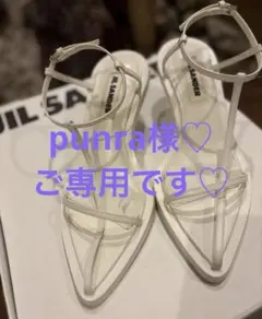 JIL SANDER ジルサンダー　ストラップ　ヒールサンダル　サイズ36のサムネイル