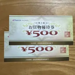 ヤマダホールディングス ヤマダ電機 株主優待 お買物優待券 1000円分