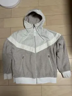 NIKE NSW ボアジャケット フリース フーディー ベージュ
