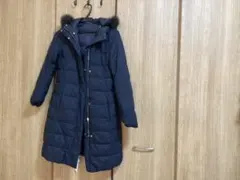 【組曲】【ネイビー色】リバーシブルダウンコート