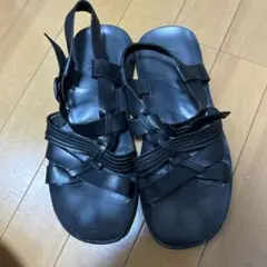 ZEUS イタリア製 黒 サンダル 41
