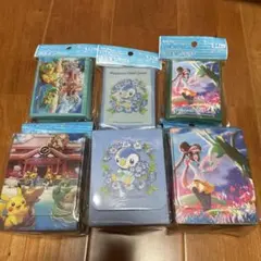 ポケモンカードゲーム デッキケース、デッキシールド6個セット
