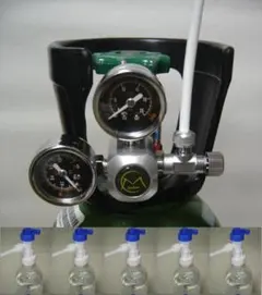 強炭酸水製作用レギュレーター＋炭酸水製作キット 手動ロック式蓋2個
