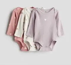 H&M 長袖ボディスーツ 3枚セット