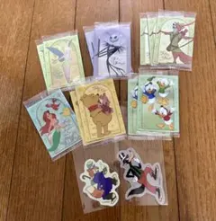 Disney ウエハース 、ディズニーストア ステッカー 計14点セット