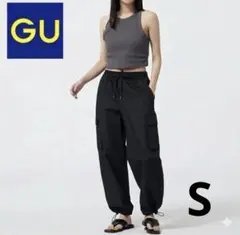 GU カーゴプルオンパンツ ブラック