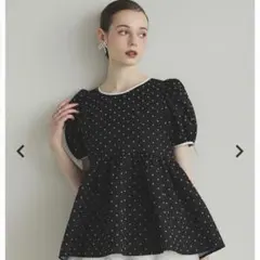 新品未使用Ame no chi Hare♡バルーンスリーブギャザートリムブラウス 新品未使用Ame no chi Hare♡バルーンスリーブギャザートリムブラウス