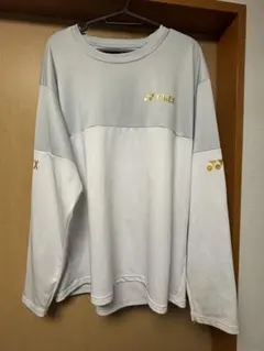 YONEX ロンT ロングTシャツ Lサイズ ホワイト/グレー