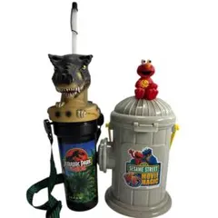 USJ ジュラシックパークドリンクボトル セサミストリートポップコーンバケット
