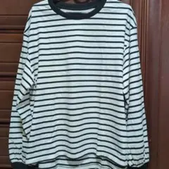 GLOBAL WORK ボーダー柄長袖Tシャツ Mサイズ