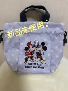 ミッキーマウス　おむつ巾着　ポーチ　しまむら