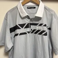 スリクソンSrixon ストライプ ポロシャツ グレー3 L