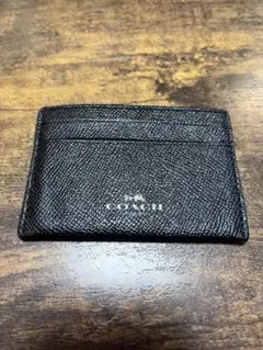 COACH コーチ　ブラックレザー カードケース