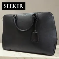 SEEKERシーカー 本革 サフィアーノ調 レザートートバッグ A4 ビジネス