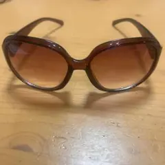 ブラウン ラウンド型 サングラス