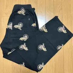 WKNDRSライオン柄 イージーパンツ ブラックのサムネイル