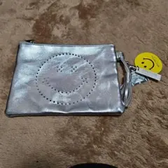 シルバー スマイリーフェイス ポーチのサムネイル