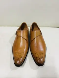【ほぼ新品】ESPOIR ブラウン ドレスシューズ　デザイン