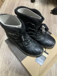 日*顔様 SOREL ブラック スノーブーツ