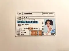 ICEx 竹野世梛 DAN!DAN!EBiDAN! 推し免許証 トレカ