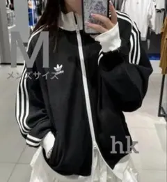 アディダスオリジナルス　ワッフル　トラックジャケット　M ブラック