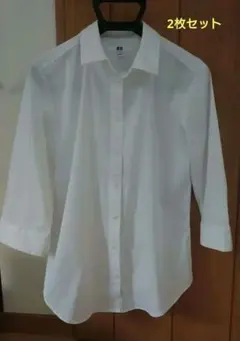 UNIQLO　ユニクロ レディース　ホワイト 長袖 シャツ2枚セット