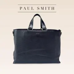 Paul Smith シティエンボス レザートートバッグ A4可 PC収納 黒 - メルカリ