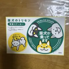 柴犬のトリセツ 特製ステッカー カーステッカー ドアステッカー