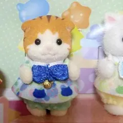 シルバニアファミリー♡あつまれ！赤ちゃんセットネコメイプルネコメイプル赤ちゃん