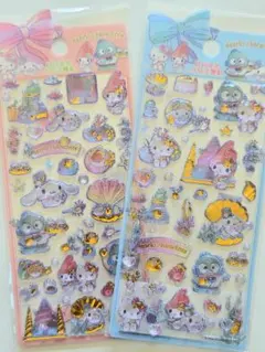 サンリオ ドロップジェリーシール 2枚セット キティ マイメロ ハンギョドン