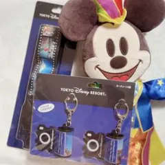 【ディズニー】ミッキー 40周年 カメラストラップ キーホルダー バッグ