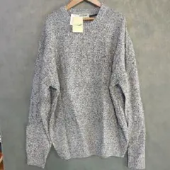 (s)新品 Crocodile　ニットセーター　グレー　3L