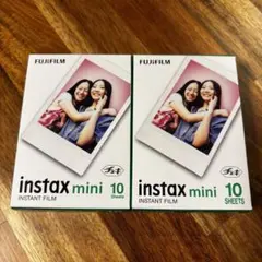 FUJIFILM instax mini インスタントフィルム 10シート2箱