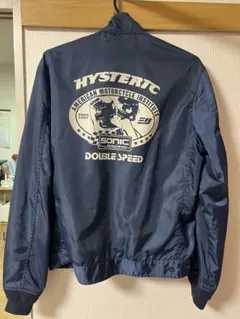 HYSTERIC DOUBLE SPEED ジャンパー ネイビー