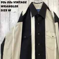 ぐ*ぐ様 ラングラー 90s 00sヴィンテージ古着　ウエスタンシャツストライプ
