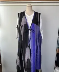 着物リメイク　ロングベストのサムネイル