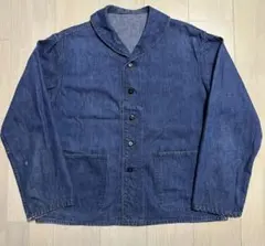 極上　us navy ショールカラー　デニムジャケット　ヘチマ襟　セーラー　L 極上 us navy ショールカラー デニムジャケット ヘチマ襟 セーラー L