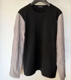 希少 美品 コムコム コムデギャルソン 変形 ギャザー 縮絨 ロングTシャツ COMME des GARCONS COMME des GARCONS - 希少 美品 コムコム