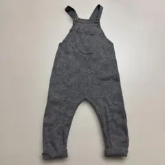 ZARA グレー ニットオーバーオール