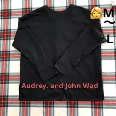 Audrey. and John Wad 黒　シャツブラウス　前後2way