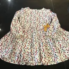 プチバトー　長袖　ワンピース　5ans