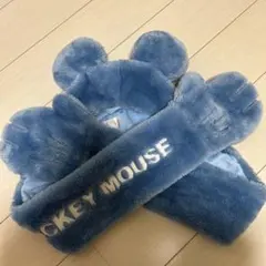 ミッキー ディズニー マフラーキャップ ファンキャップ 青