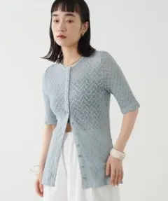 ストレッチレース2wayカーディガン