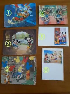 ディズニーポストカード　６枚