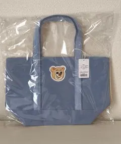 FEILER オールドテディトートバッグ ライトブルー Lサイズ