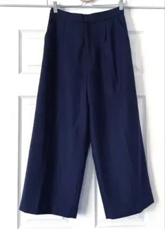 未使用　Te chichi クロップドワイドパンツ　紺