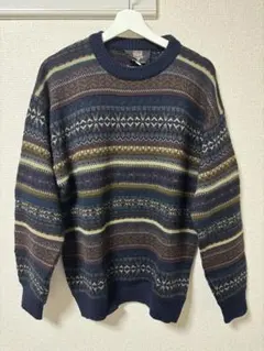 希少】80s Woolrich総柄ニットビンテージ 大幅値下げ3/31まで！ - メルカリ