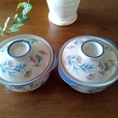 【お値下げしました】未使用品　蓋付き小鉢 2個組 和食器